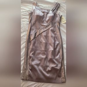 Metallic Sequined Dress by Sangria Size 10